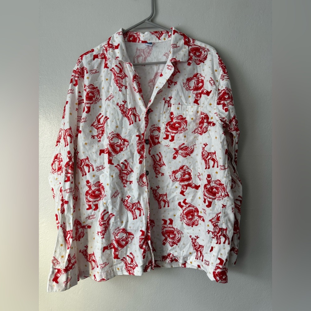 Santa matching pajamas